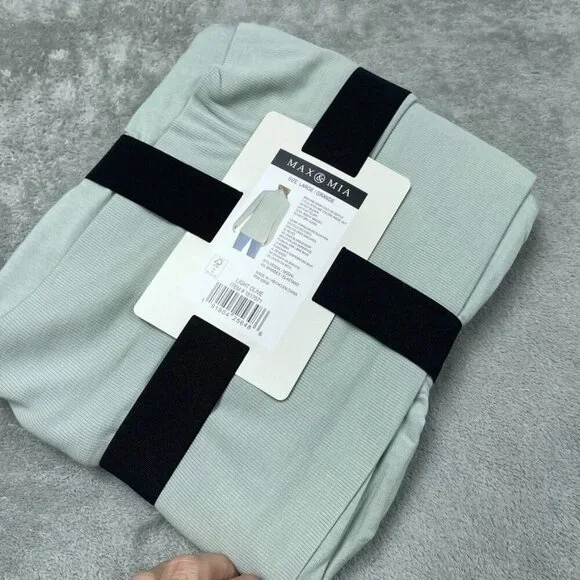 Max & Mia Drape Front Cardigan Light Olive Large Modal Blend d0565 - Picture 4 of 7